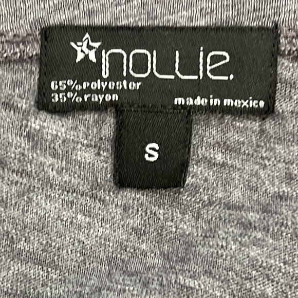 Nollie spider web top in gray. Size small - Picture 3 of 8